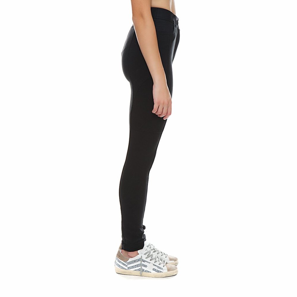 NWT SEE BY CHLOE Black Jean Leggings Trousers Stretch XS X-Small